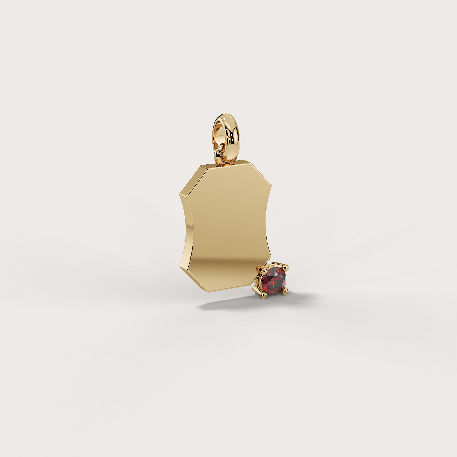 Octagon Ruby Charm